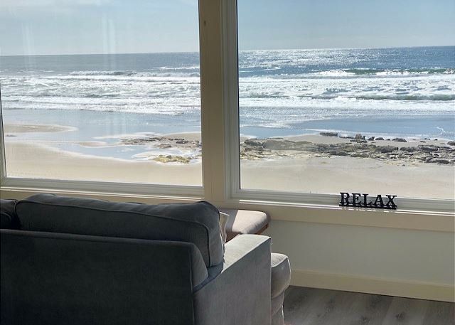 View from an affordable beach vacation rental home 